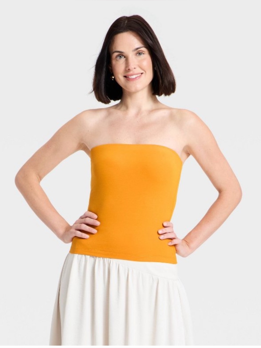 95% cotton! a new day Pink and Orange Tube Tops - Stretch Knit Duo